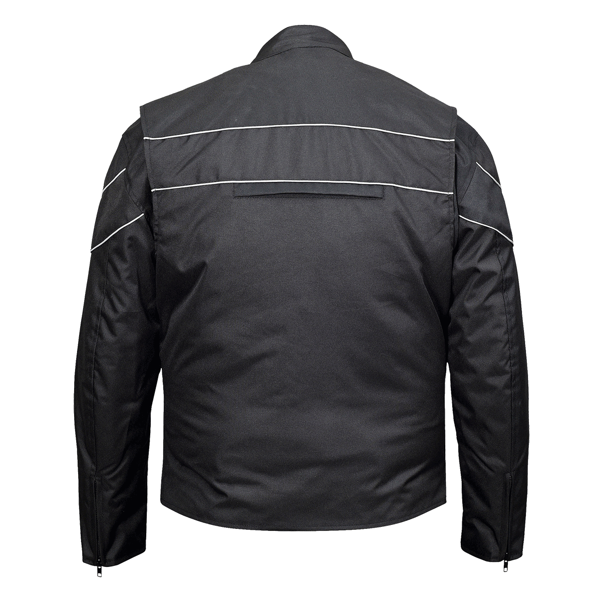 Vance Leather Men's Cordura Jacket with Accent Stripe and Reflective Bands