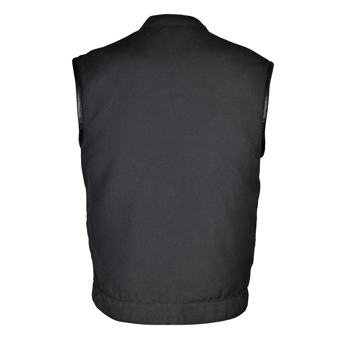 Vance Leather Heavy Duty Textile Club Vest with Snaps And Zipper Closure