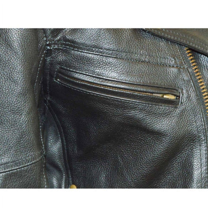 Vance Leather Men's Pistol Pete Jacket Premium Leather / Lower Padded Back