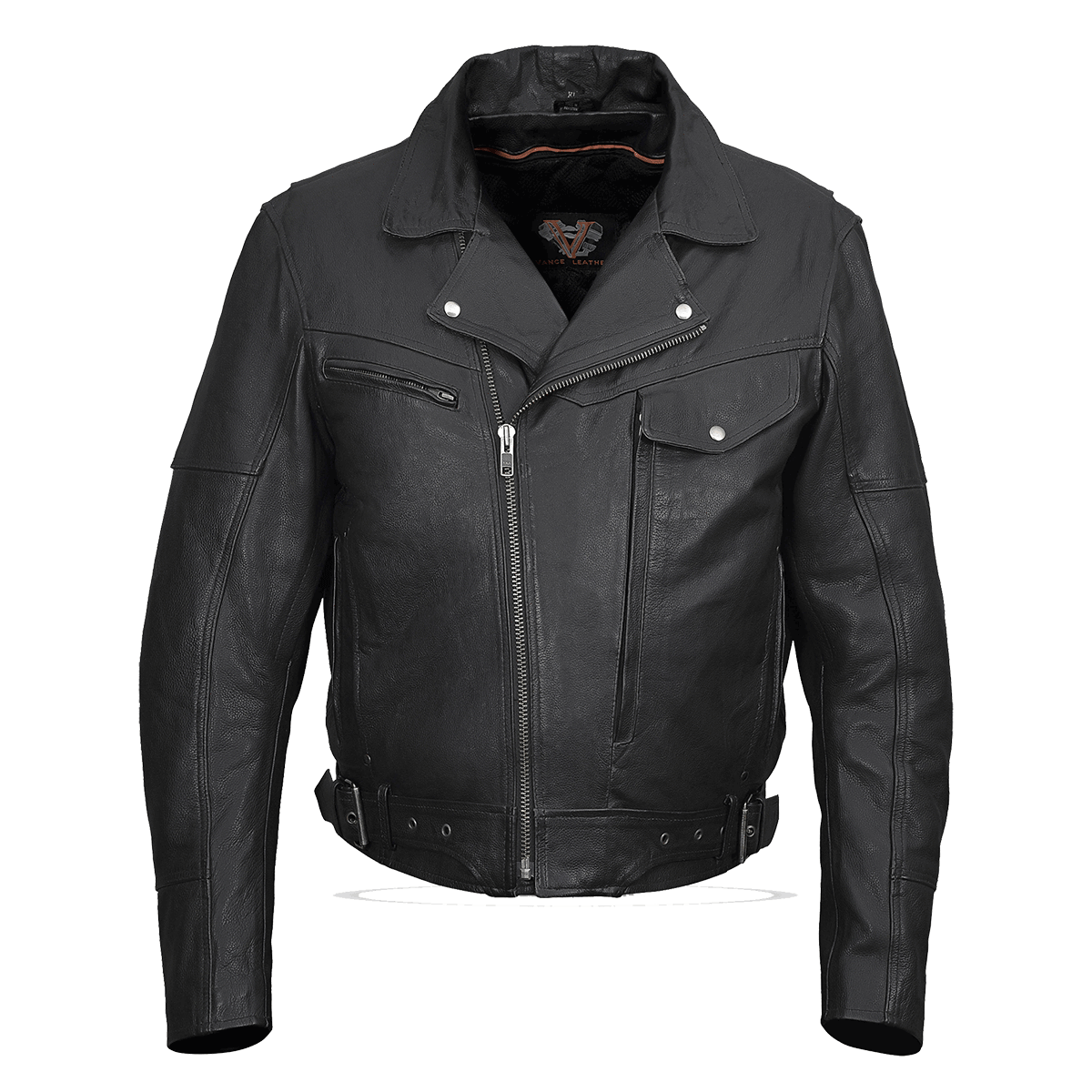 Vance Leather Men's Pistol Pete Jacket Premium Leather / Lower Padded Back