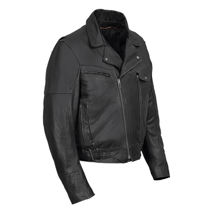 Vance Leather Men's Pistol Pete Jacket Premium Leather / Lower Padded Back