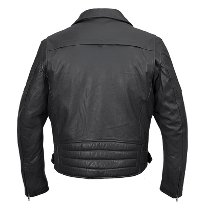 Vance Leather Men's Pistol Pete Jacket Premium Leather / Lower Padded Back