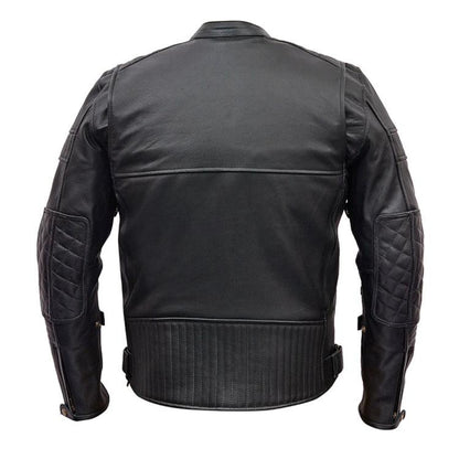 Vance Leather Men's Padded / Vented Scooter Jacket