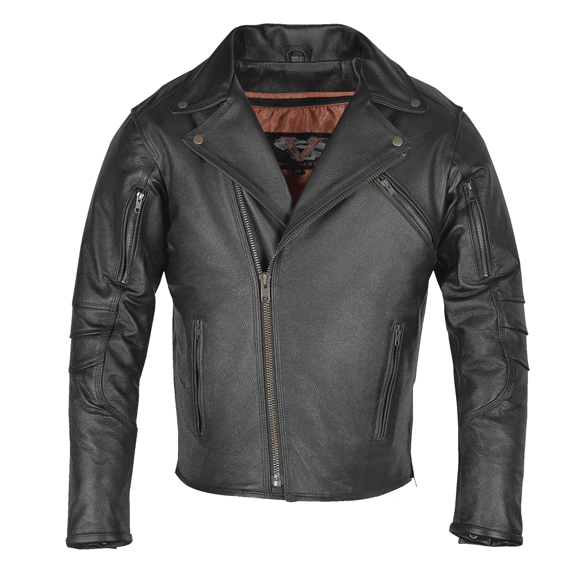 Vance Leather Goatskin Lightweight MCJ with Dual Gun Pockets & Zip out Liner
