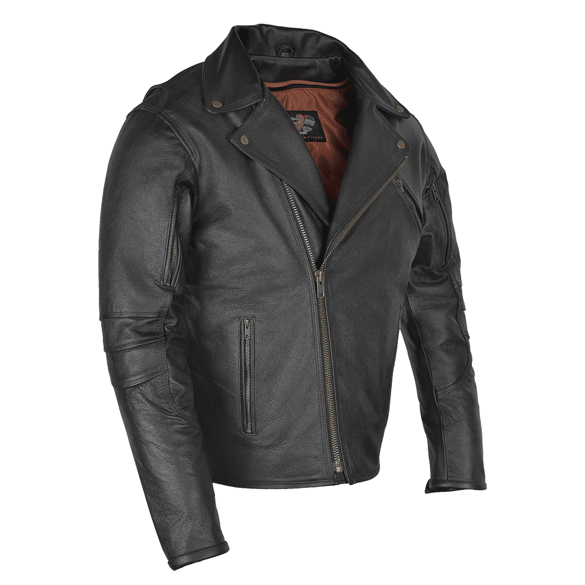 Vance Leather Goatskin Lightweight MCJ with Dual Gun Pockets & Zip out Liner