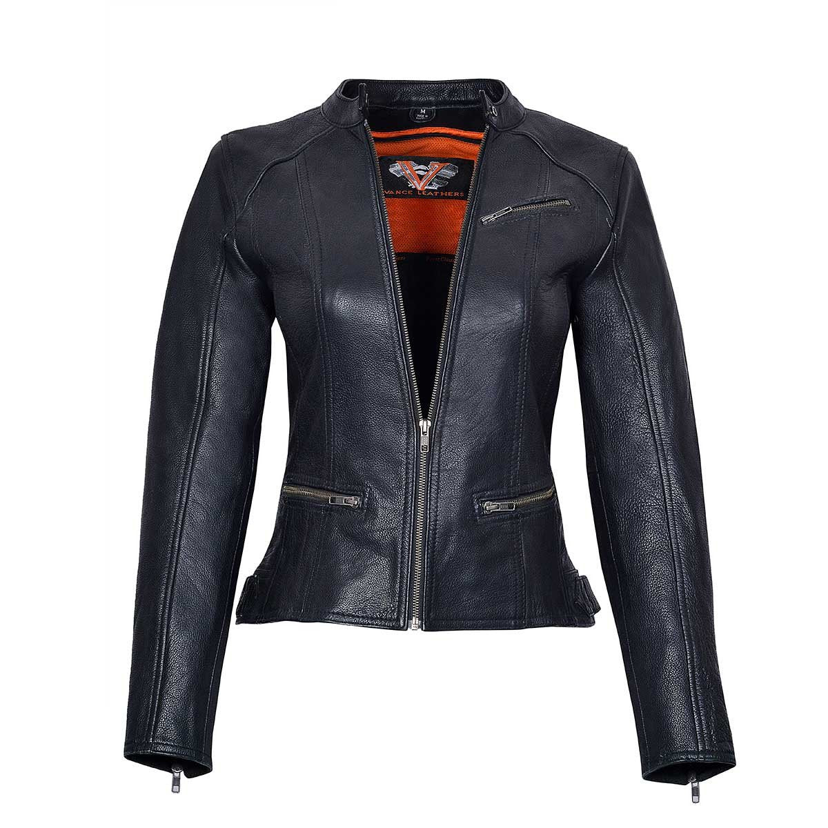 Vance Ladies Premium Leather Three Pocket Jacket
