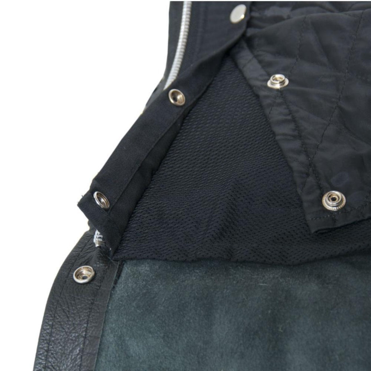 Vance Women's Four Pocket Top Grain Leather Chaps with Removable Liner