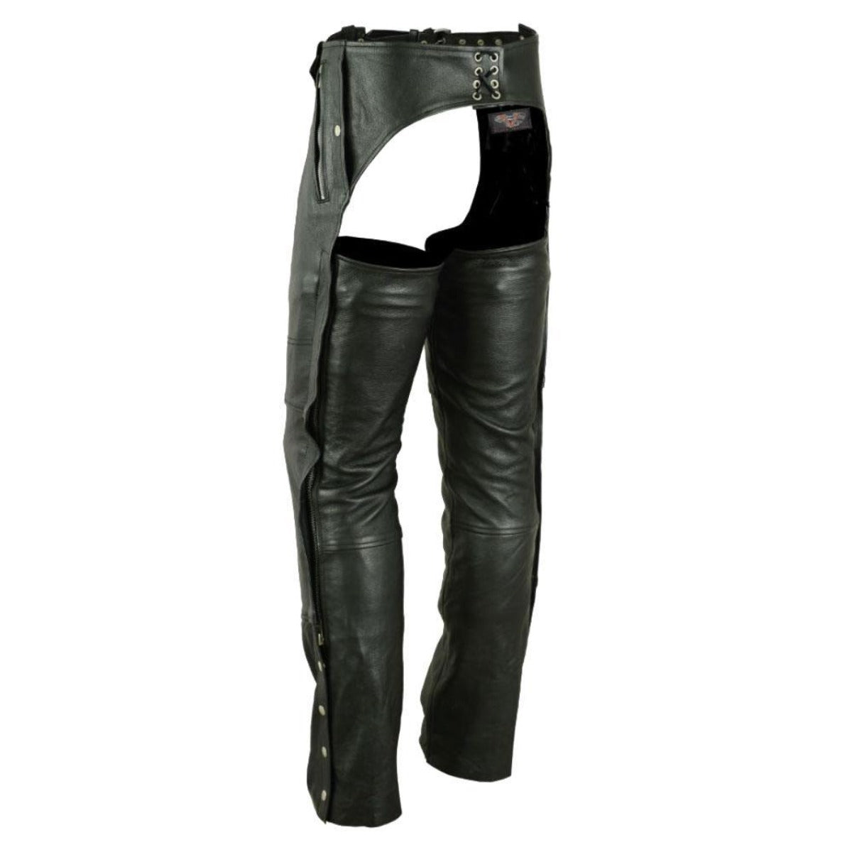 Vance Women's Four Pocket Top Grain Leather Chaps with Removable Liner