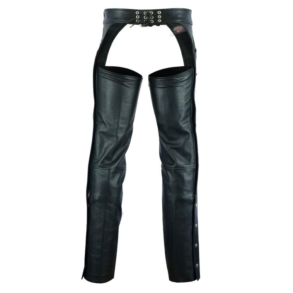 Vance Leather Levi Style Pocket Premium Leather Chaps