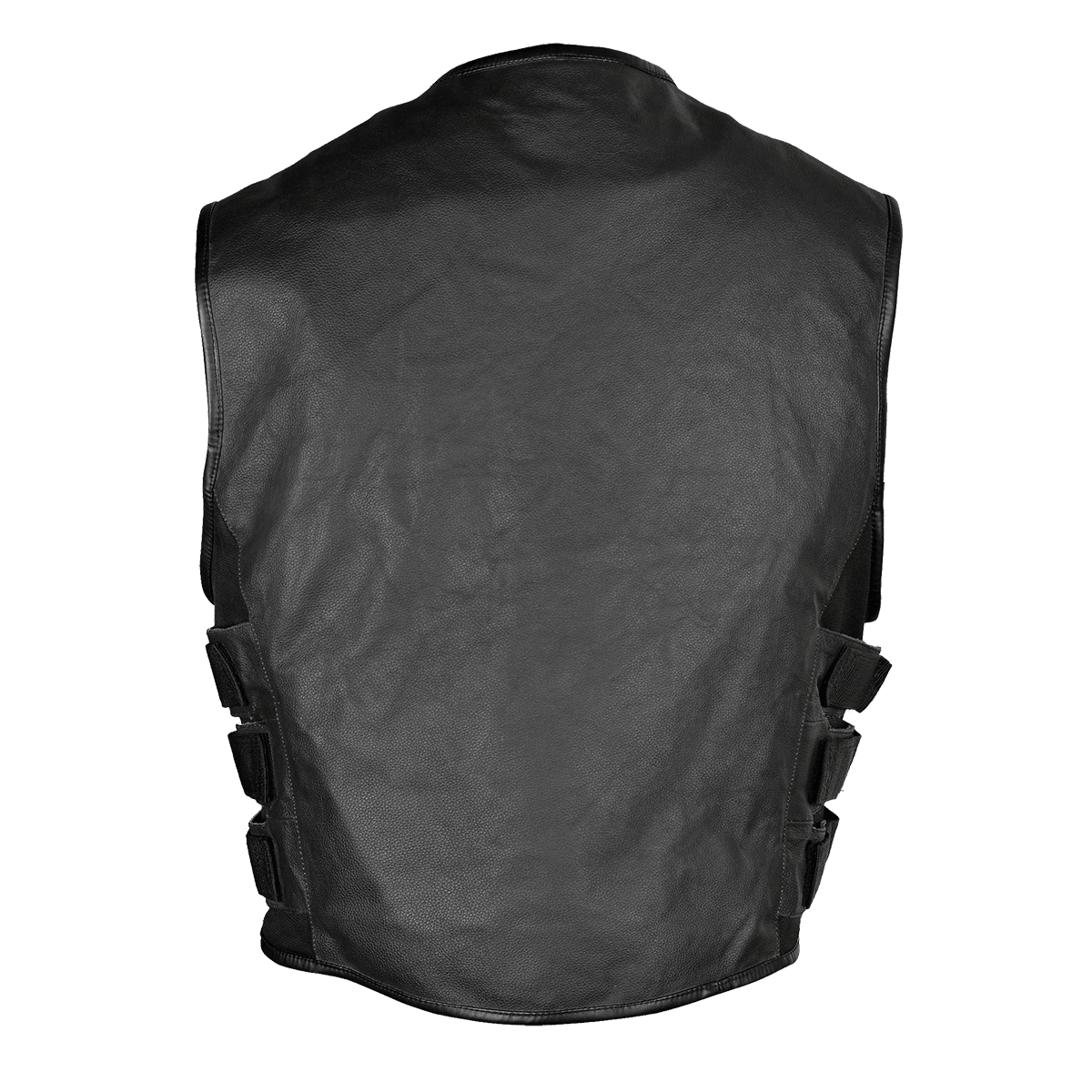 Vance Men's Premium Leather Tactical Style Vest