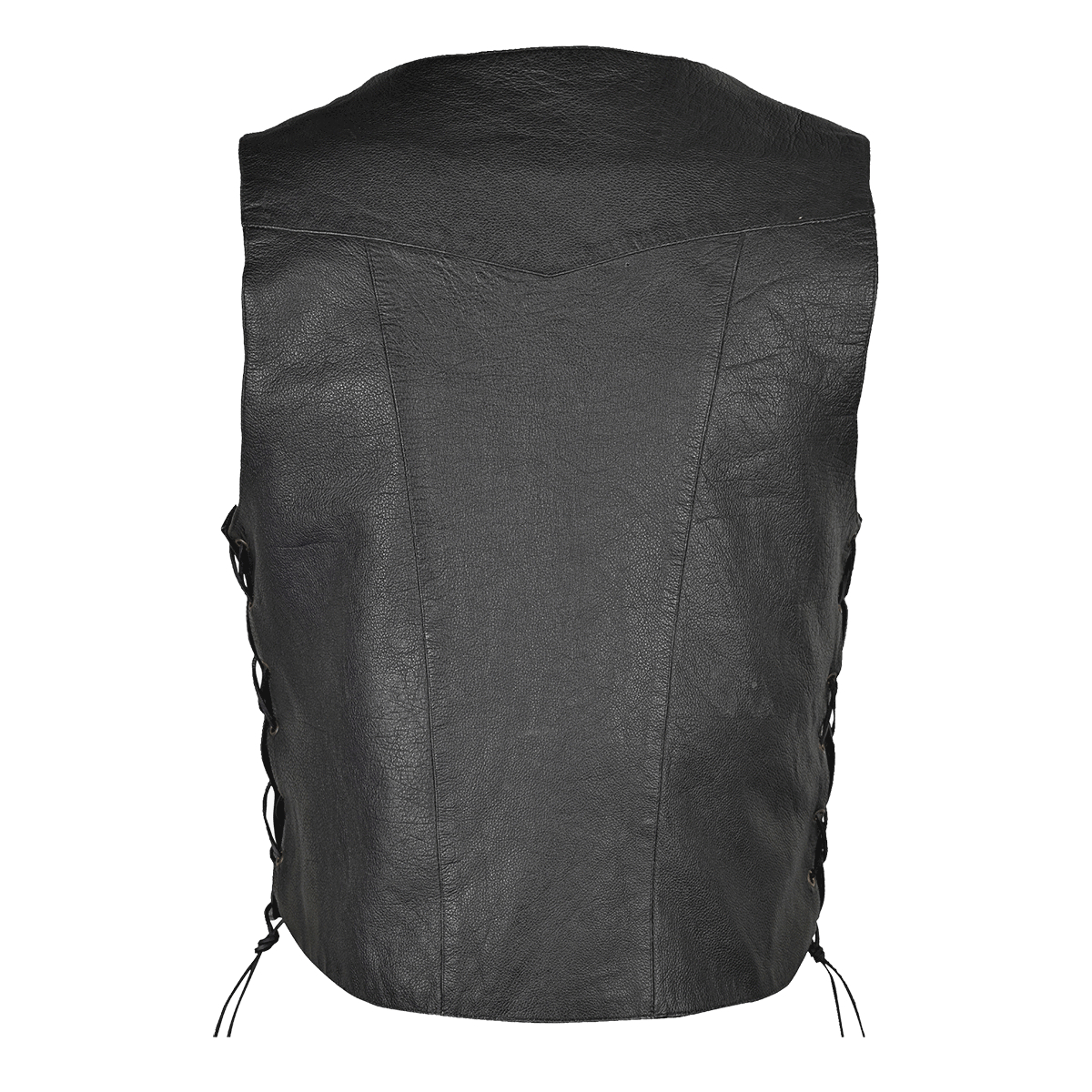 Vance Leather Men's Premium Ten Pocket Leather Vest