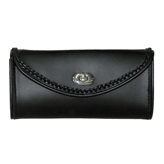 Vance Leather Windshield Bag with Braid Accent