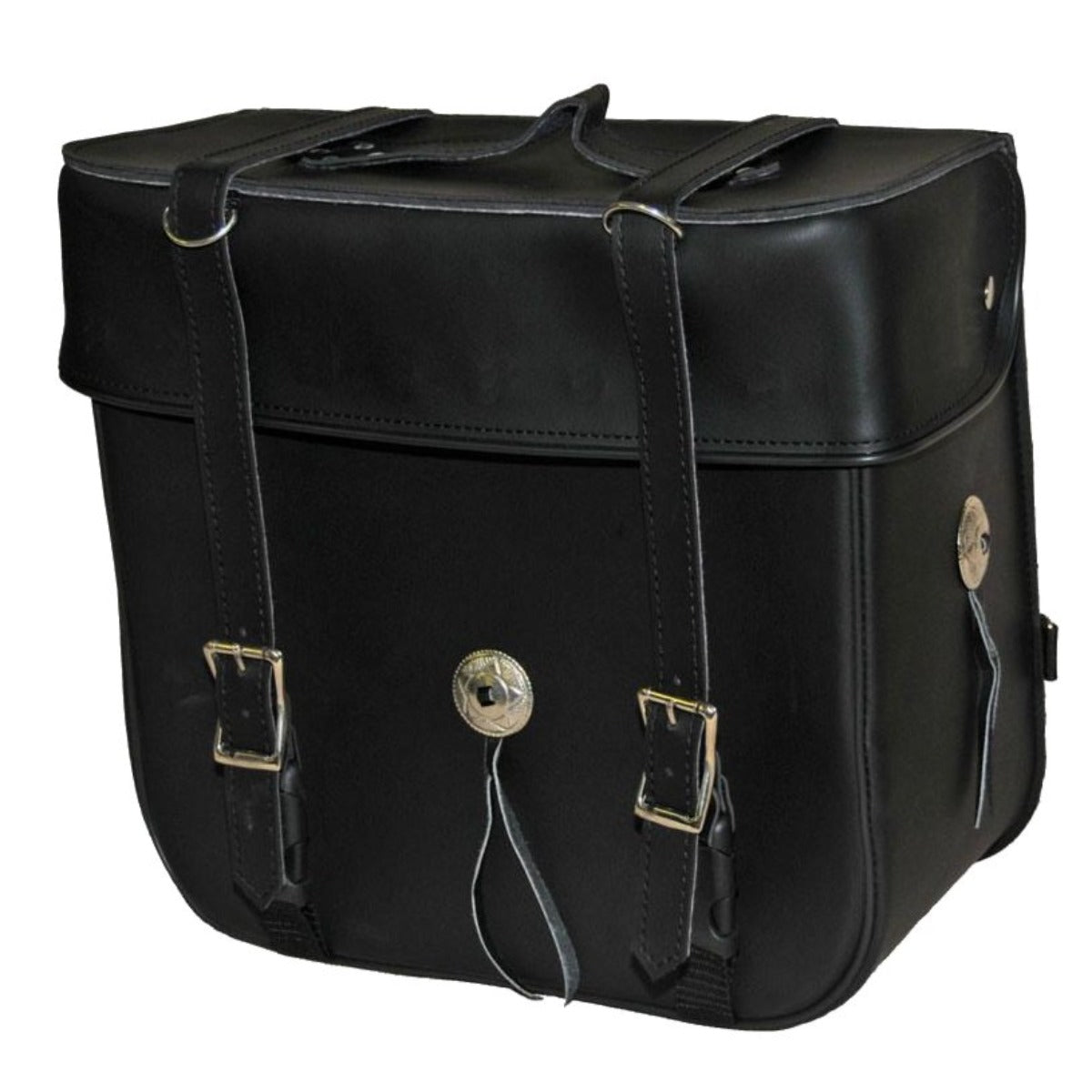 Vance Leather Medium 2 Strap Plain Sissy Bar Bag