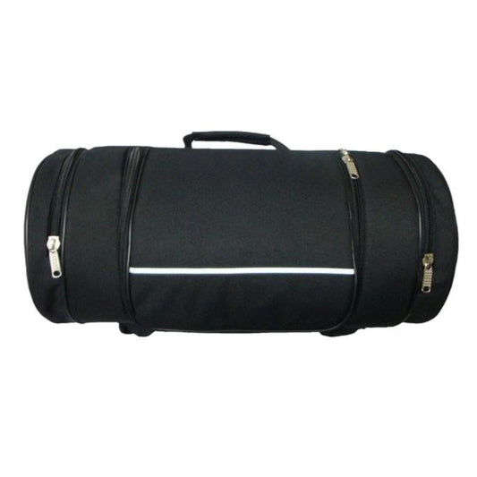 Vance Leather Textile Sissy Bar Roll Bag with 2 Side Pockets