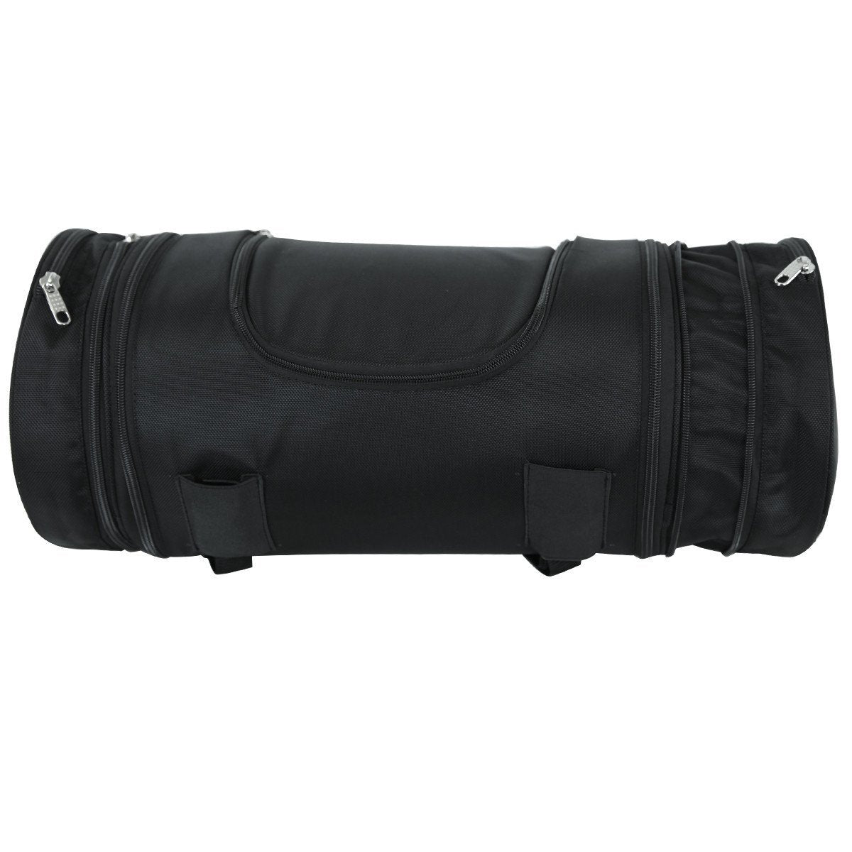 Vance Leather Expandable Roll Bag with Faux Leather Trim