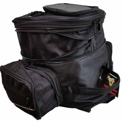 Vance Leather Medium Magnetic Expandable Tank Bag with Cell Phone Pocket