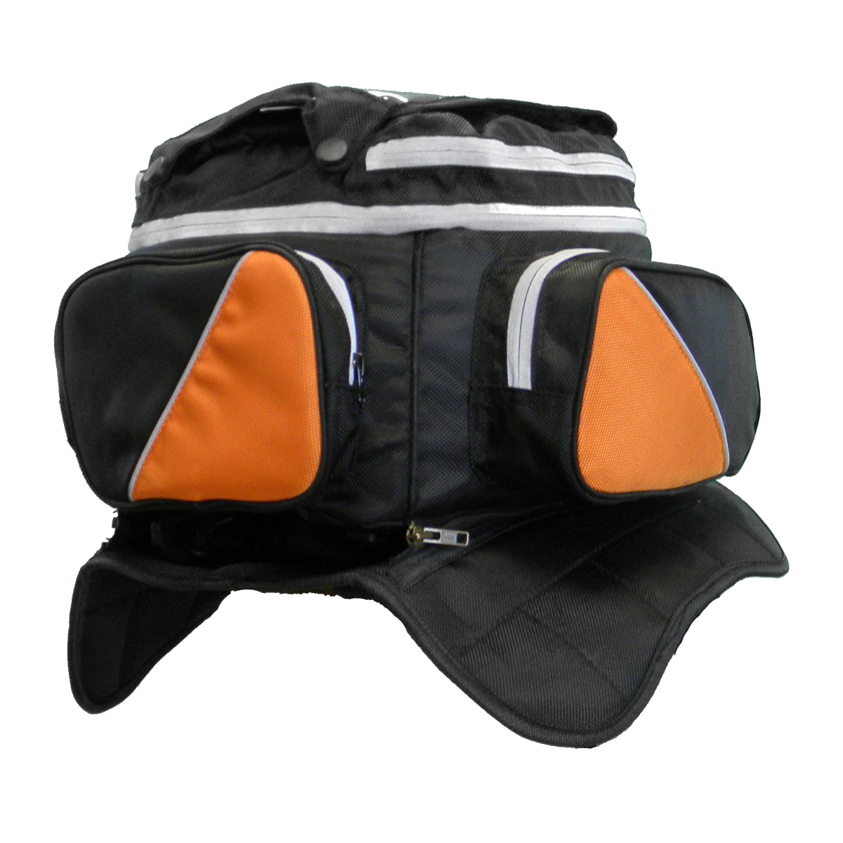 Vance Leather Large Magnetic Tank Bag with Map Pocket