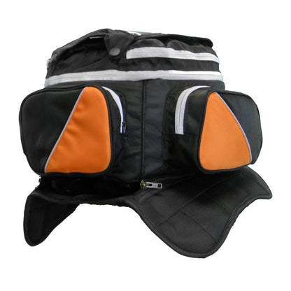 Vance Leather Large Magnetic Tank Bag with Map Pocket