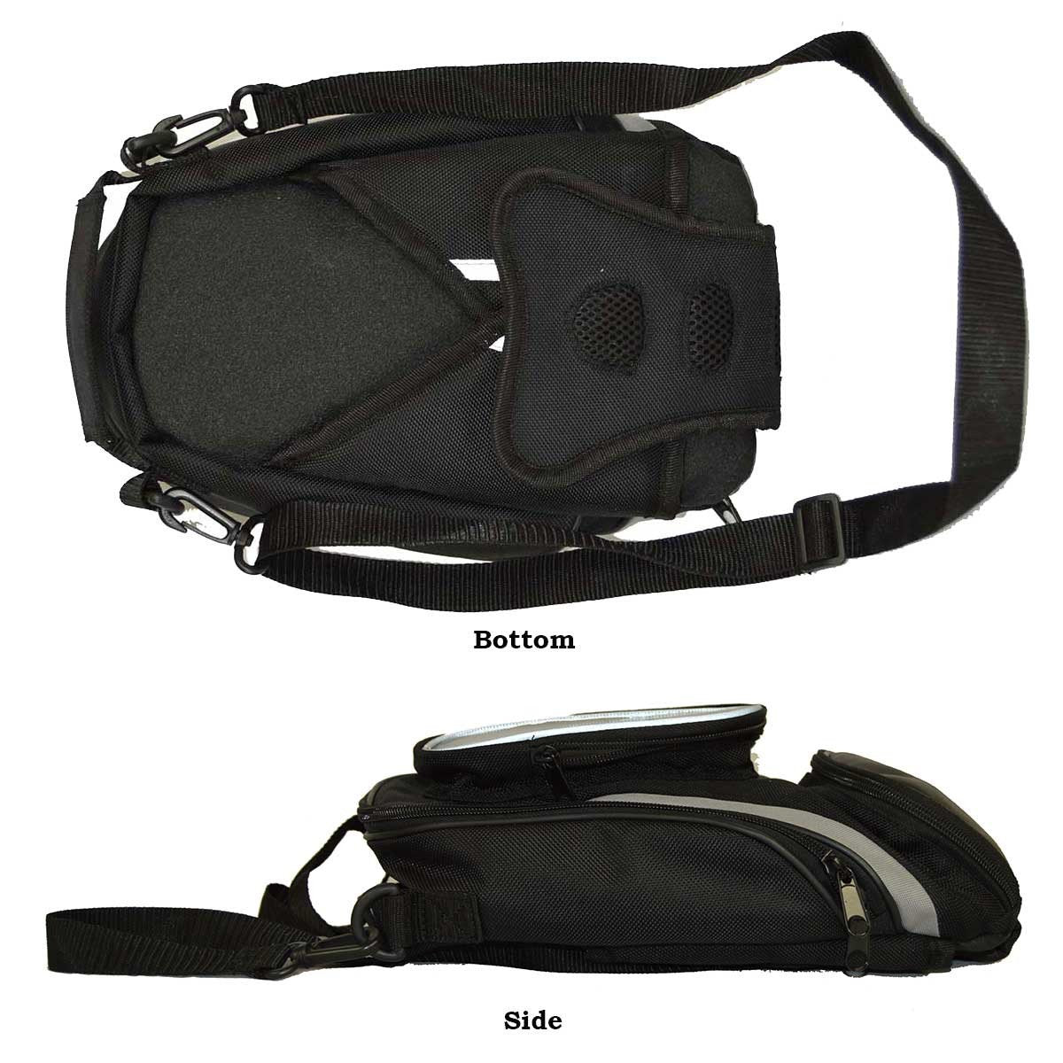 Vance Leather Magnetic Tank Bag with Cell Phone Pocket
