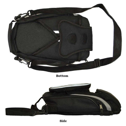 Vance Leather Magnetic Tank Bag with Cell Phone Pocket