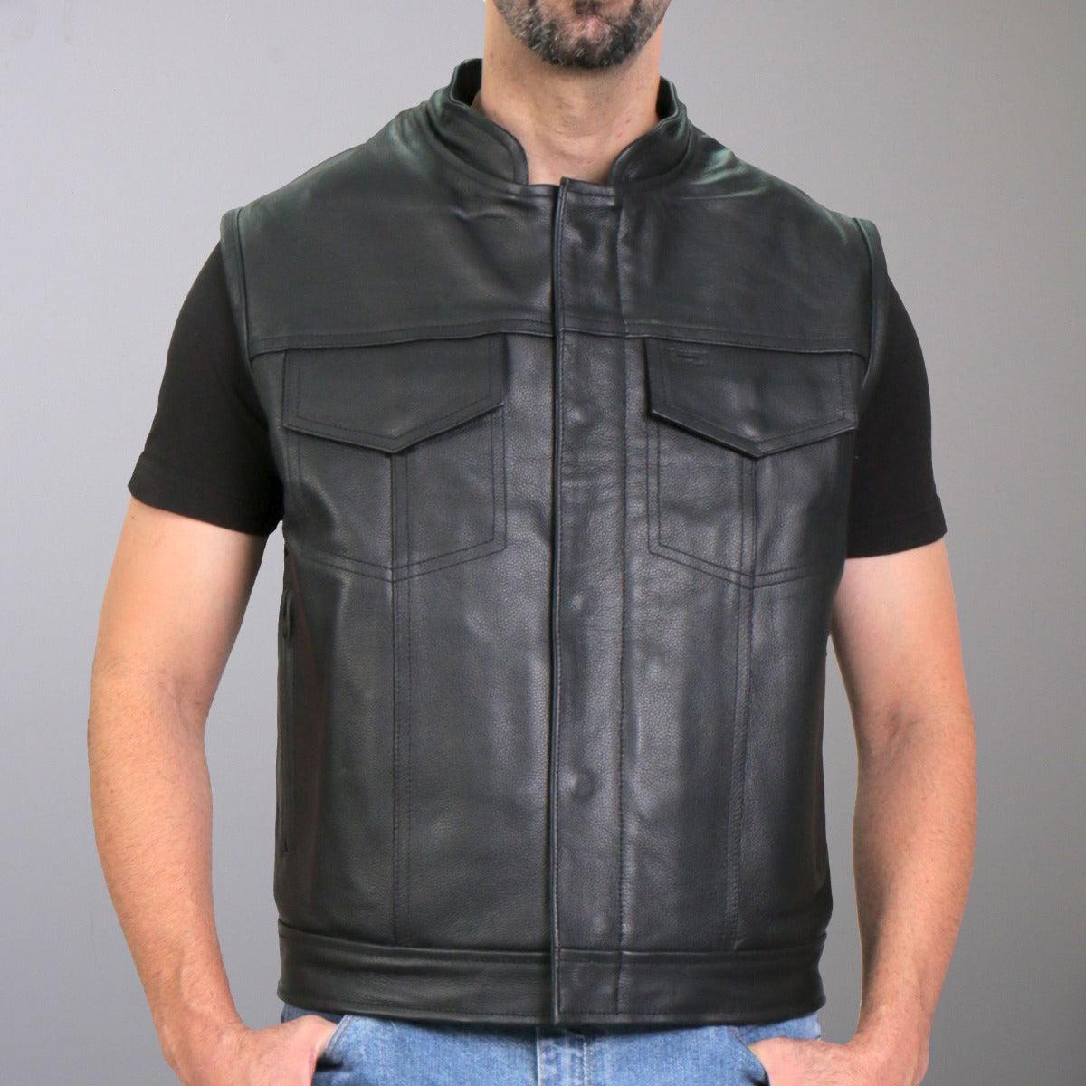 Hot Leathers Vest Paisley Black Carry Conceal - American Legend Rider