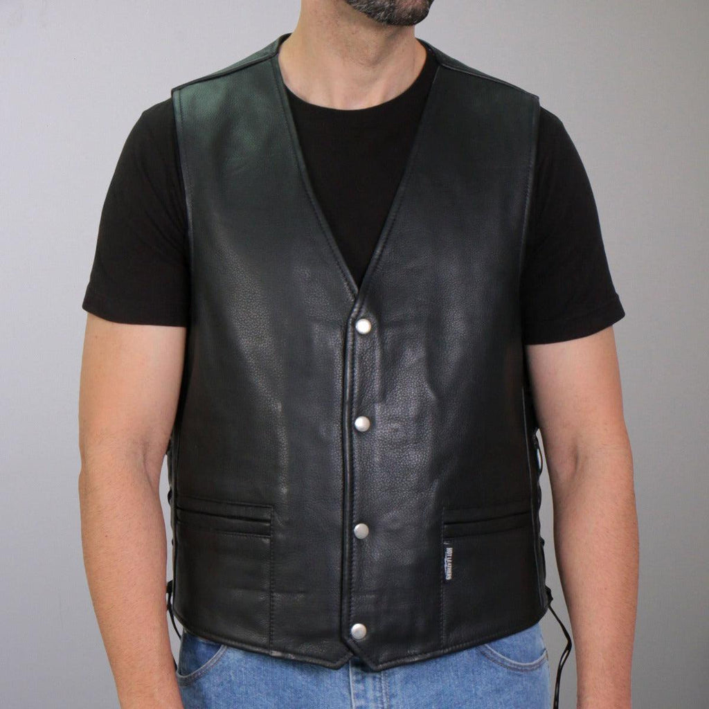 Hot Leathers Men's Vest V-Twin Eagle Liner Carry Conceal