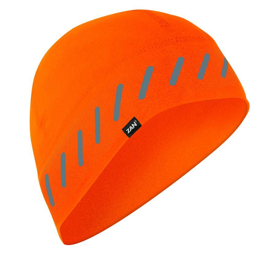 Zan headgear® Beanie,  High-Vis Orange Reflective - American Legend Rider