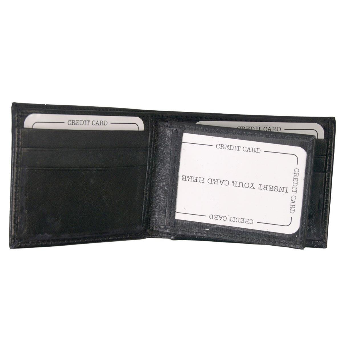 Hot Leathers Leather Bi-Fold Wallet - American Legend Rider