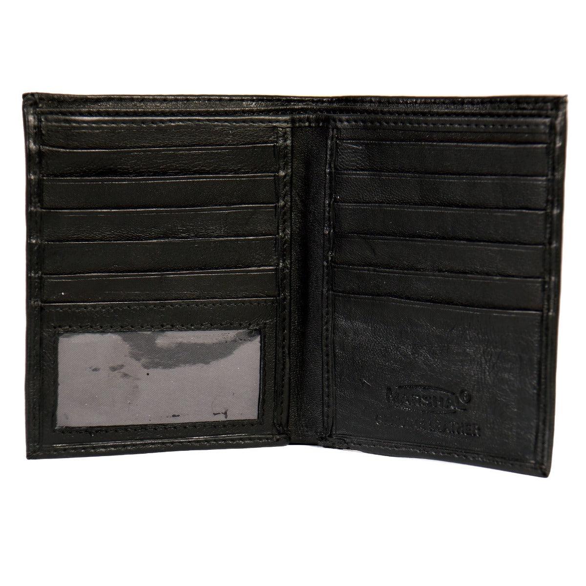 Hot Leathers Bifold Rfid Blocking Wallet With Zipper Pocket - American Legend Rider