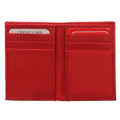Hot Leathers Red Credit Card Holding Wallet - American Legend Rider
