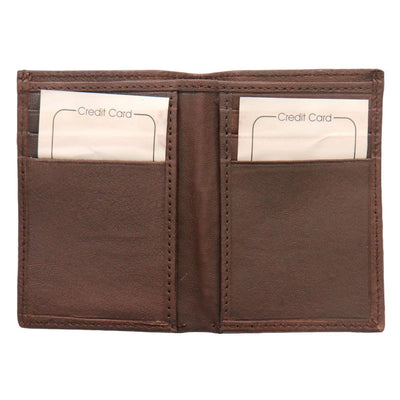 Hot Leathers Brown Credit Card Holding Wallet - American Legend Rider
