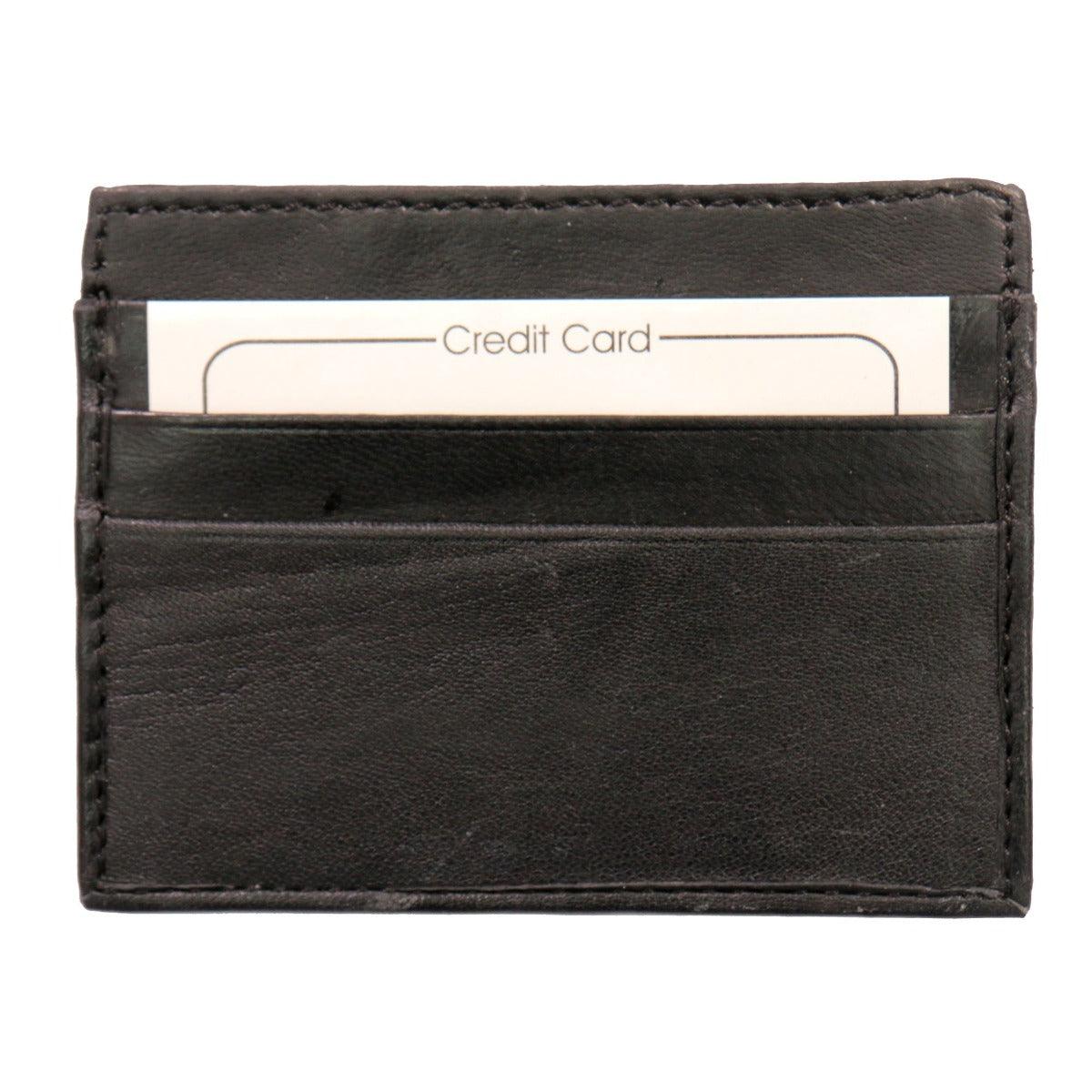 Hot Leathers Black Credit Card Holding Wallet - American Legend Rider