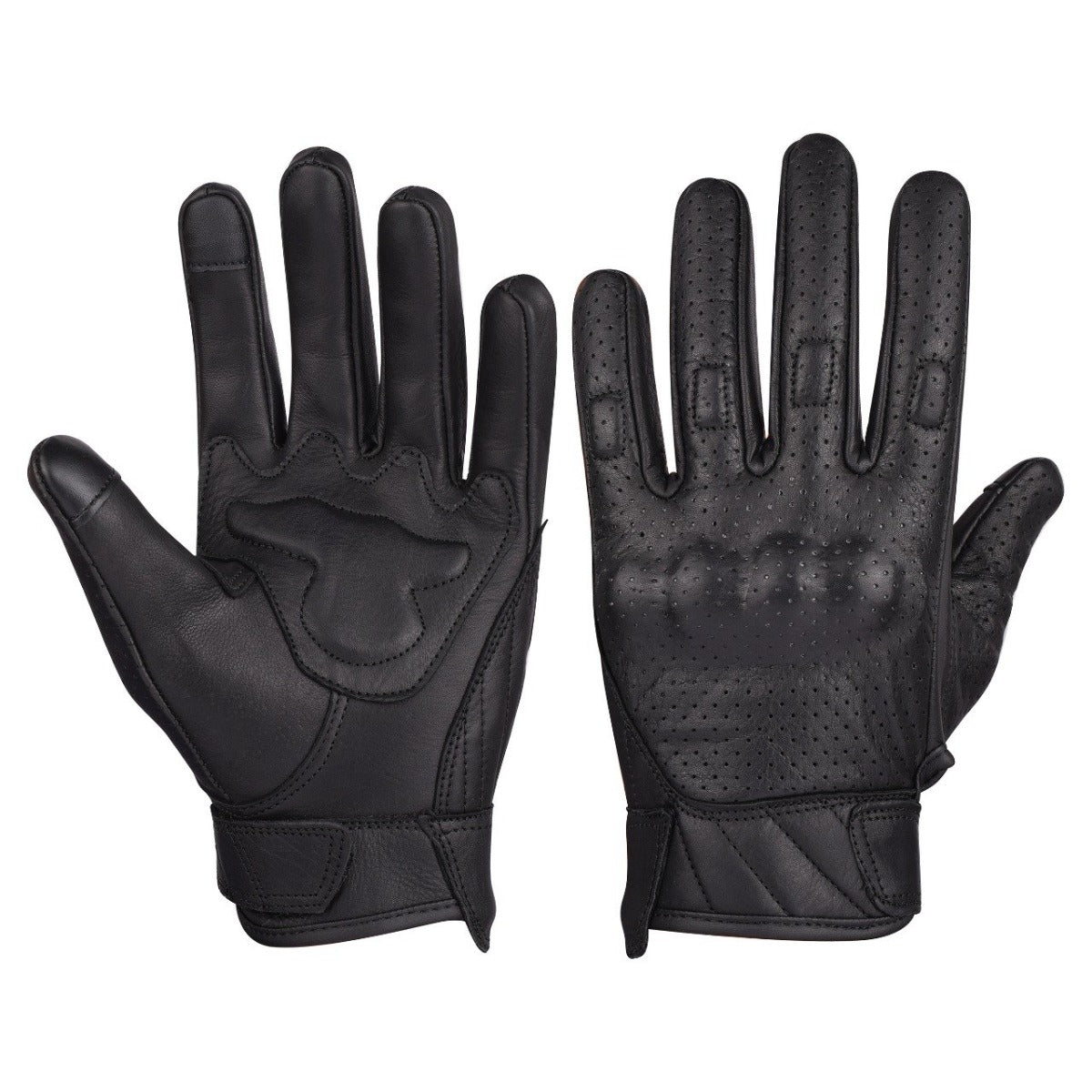 Vance Men's Premium Leather Perforated Gloves