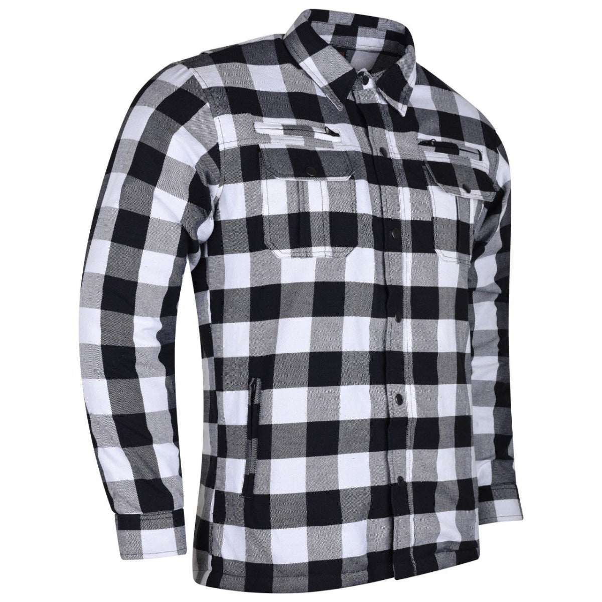 Vance Leather Plaided Riding Shirt w/ Kevlar, Waterproof Zippers & C.E. Armor