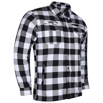 Vance Leather Plaided Riding Shirt w/ Kevlar, Waterproof Zippers & C.E. Armor