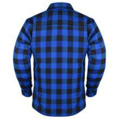 Vance Leather Plaided Riding Shirt w/ Kevlar, Waterproof Zippers & C.E. Armor