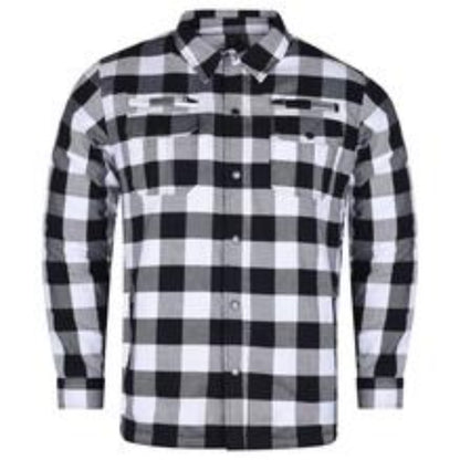 Vance Leather Plaided Riding Shirt w/ Kevlar, Waterproof Zippers & C.E. Armor
