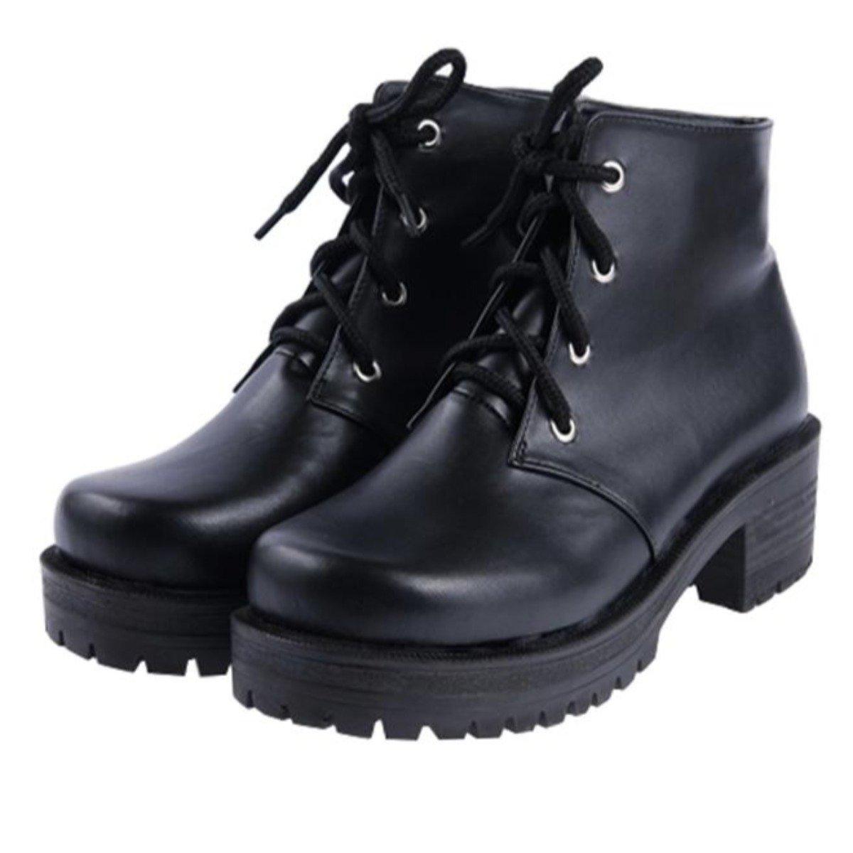 Women's Mid Heels Lace-Up Ankle Boots - American Legend Rider