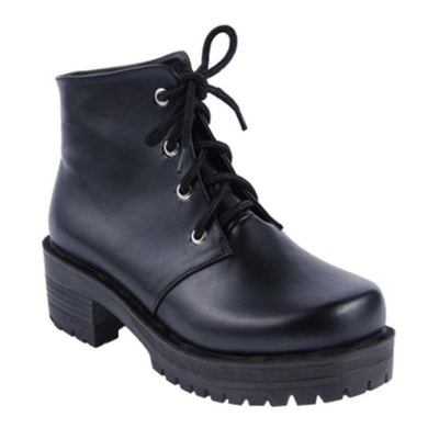 Women's Mid Heels Lace-Up Ankle Boots - American Legend Rider
