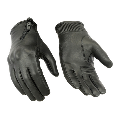 Daniel Smart Women's Premium Sporty Black Leather Gloves - American Legend Rider
