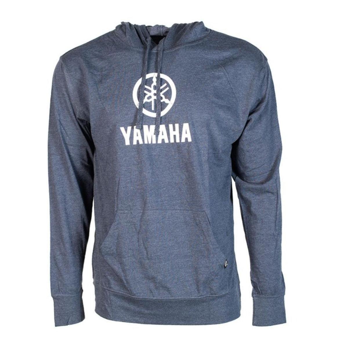 Factory Effex Men's Yamaha Stacked Lightweight Pullover Hoodie, Navy Blue - American Legend Rider