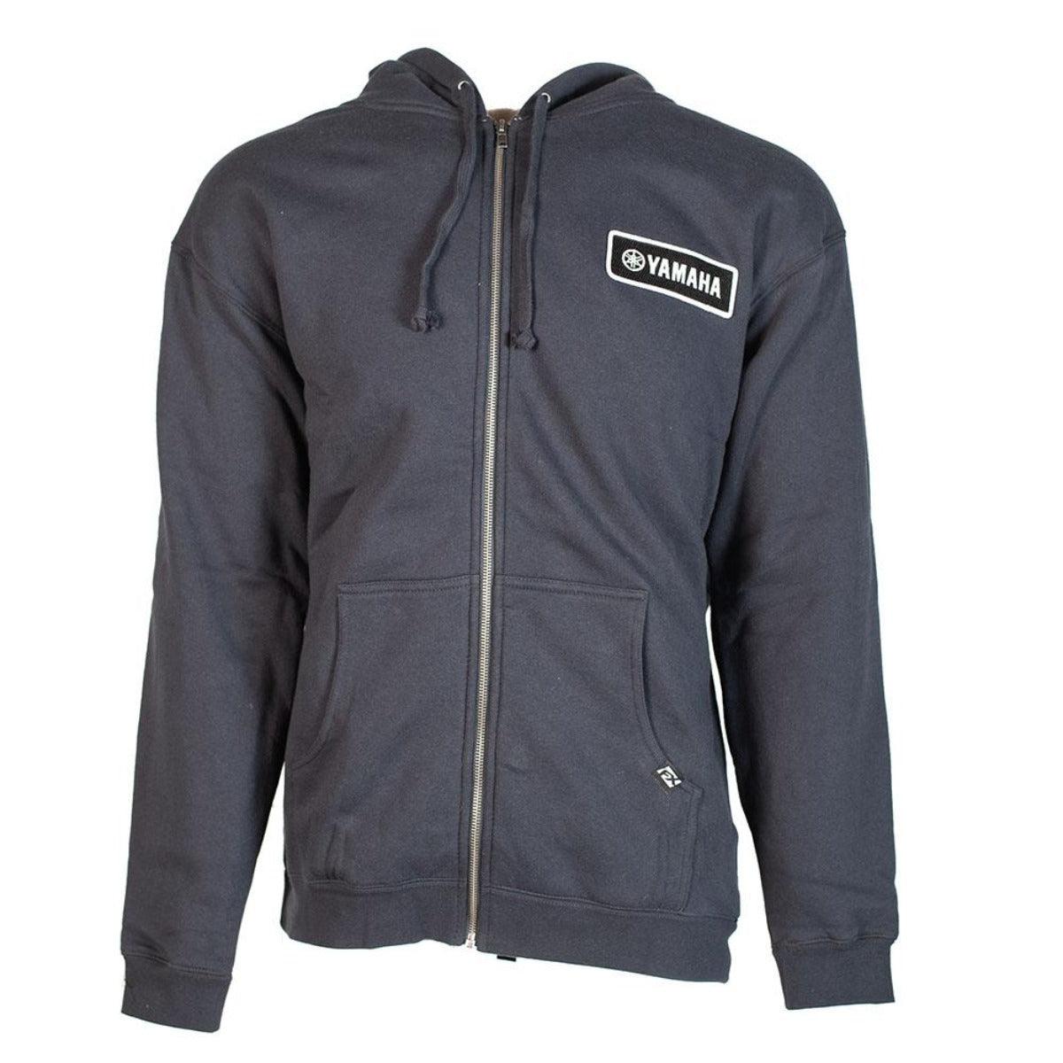 Factory Effex Men's Yamaha Sherpa Zip-up Hoodie, Navy Blue - American Legend Rider