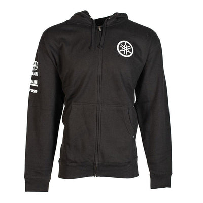 Factory Effex Men's Yamaha Tuning Fork Zip-up Hoodie, Black - American Legend Rider