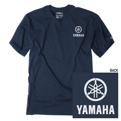 Factory Effex Men's Yamaha Icon T-Shirt, Navy Blue - American Legend Rider