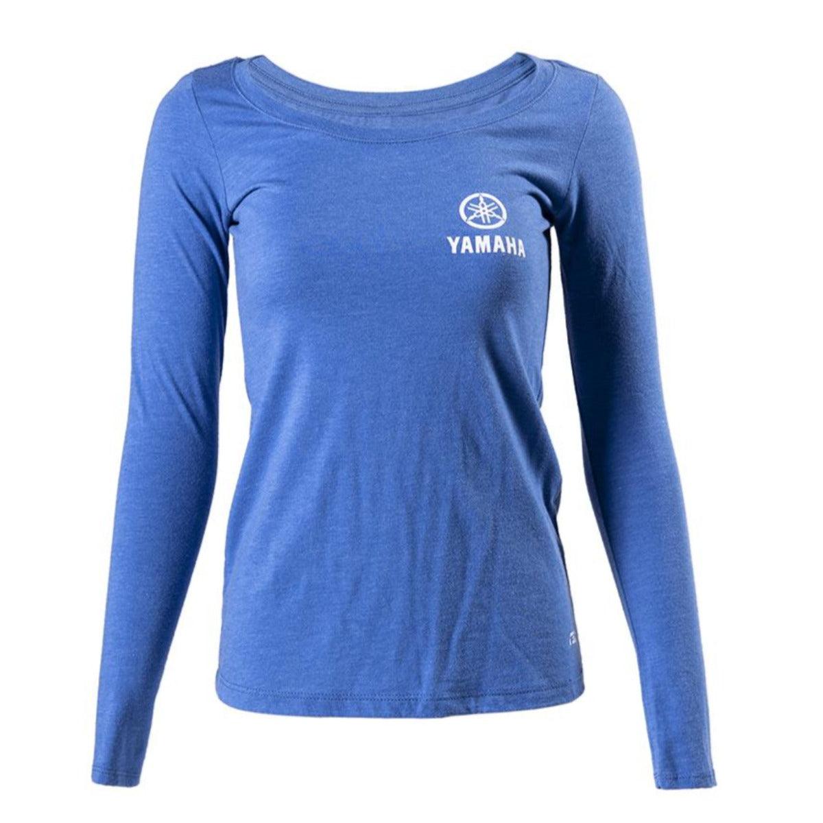 Factory Effex Women's Yamaha Tuning Fork Long Sleeve Shirt, Royal Blue - American Legend Rider