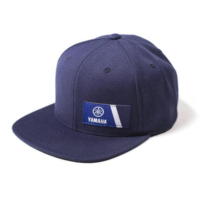 Factory Effex Yamaha Wedge Snapback Hat, Navy Blue - American Legend Rider