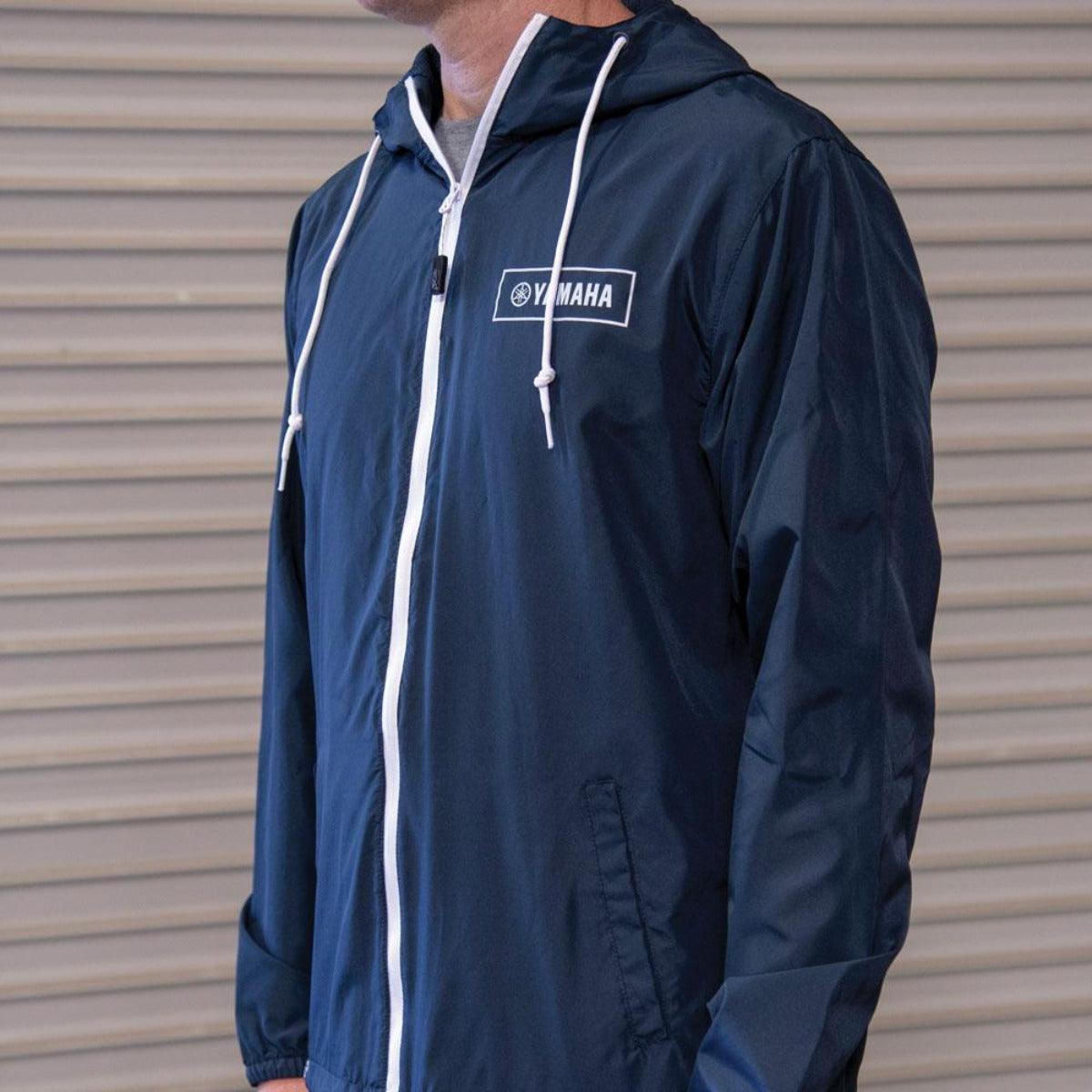 Factory Effex Men's Yamaha Windbreaker Jacket, Navy Blue - American Legend Rider