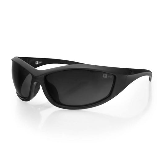 Bobster Zulu Sunglasses, One Size, Matte Black Frame, 2 Lenses - Anti-Fog Smoke/Clear - American Legend Rider