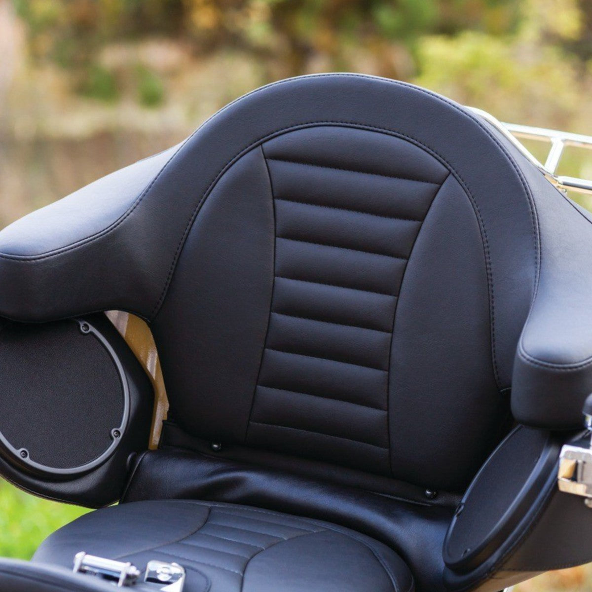 Mustang Extended Arm Wrap-Around Backrest for Harley-Davidson FL Touring 2014-'20