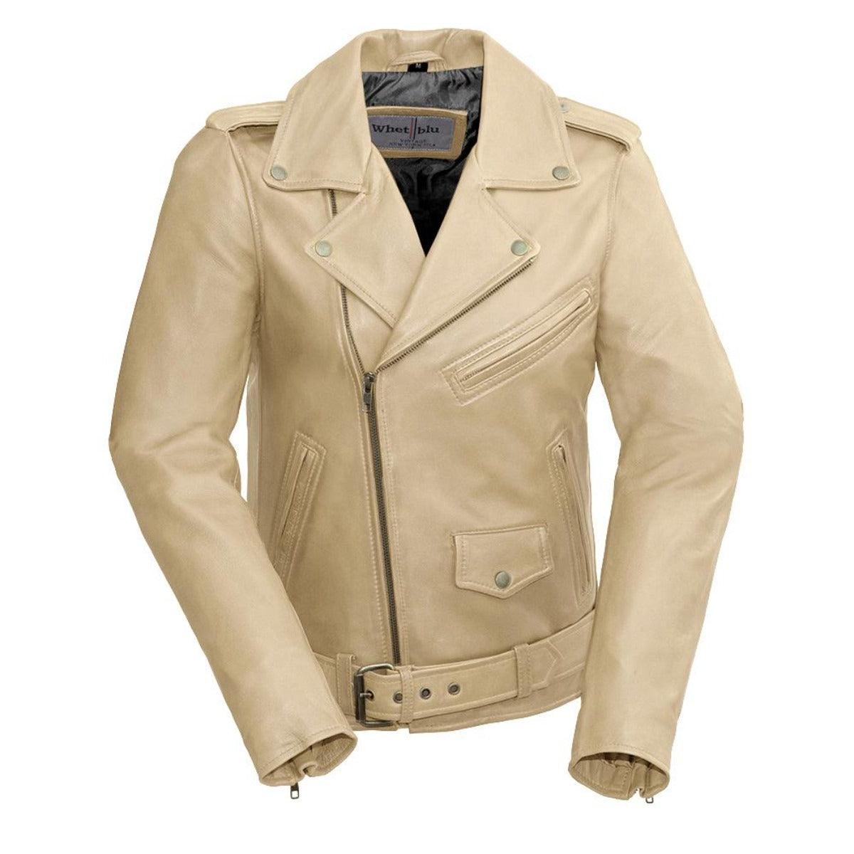 First Manufacturing Rebel - Women's Lambskin Leather Jacket, Oil Sand - American Legend Rider